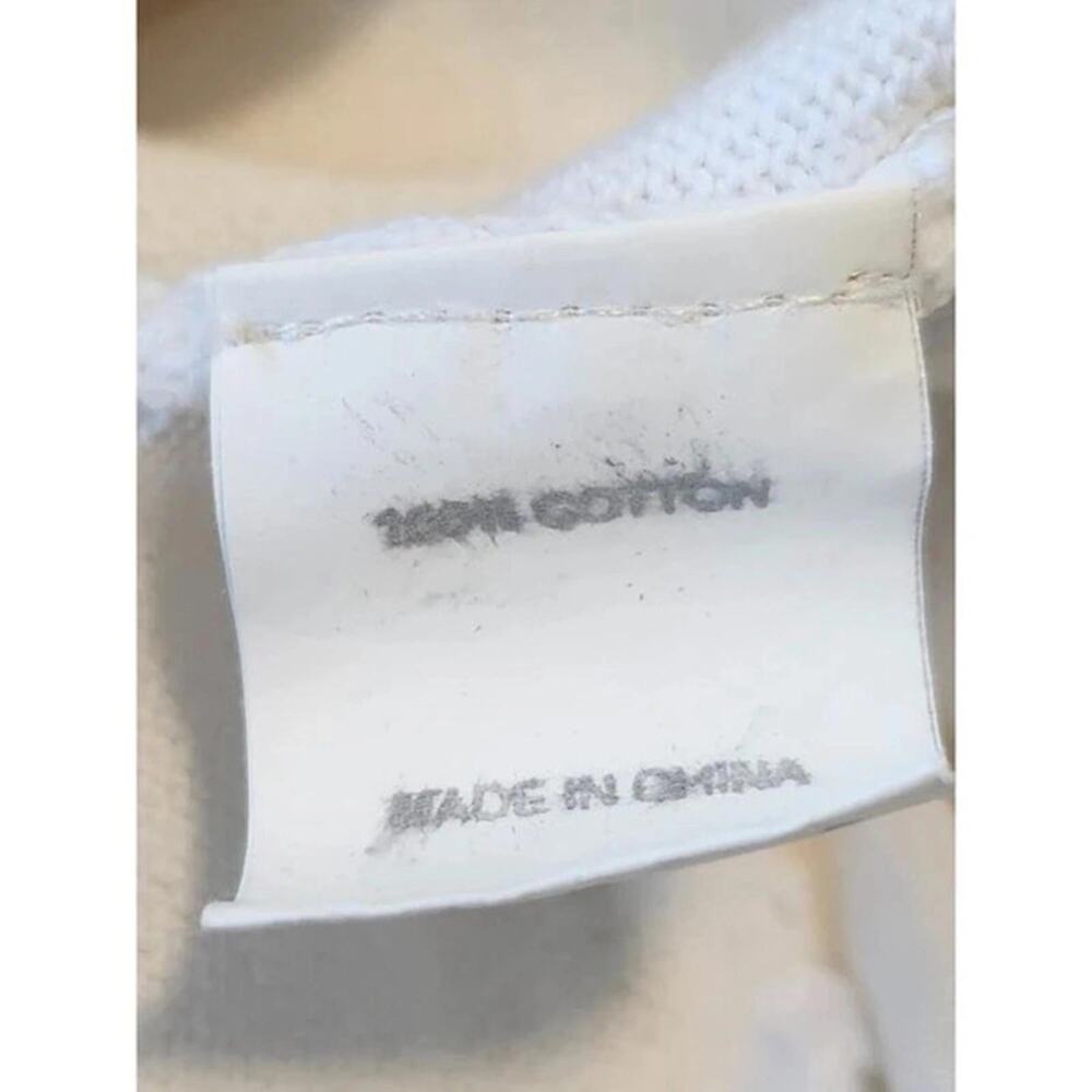 Sogi White Sweater XS 100% Cotton Athleisure Resortwear - Picture 11 of 11